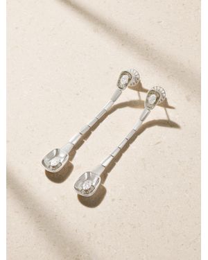 Nikos Koulis Look 18-Karat Diamond Earrings - Natural