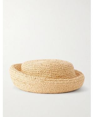 Gigi Burris Millinery Laura Woven Raffia Pillbox Hat - Natural