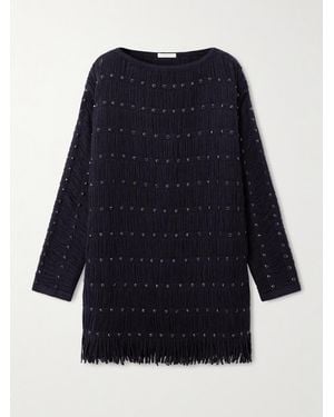 DIOTIMA Notte Minikleid Aus Einer Merinowollmischung - Blau