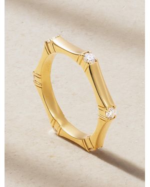 Melissa Kaye Honey Station Ring Aus 18 Karat Mit Diamanten - Mettallic