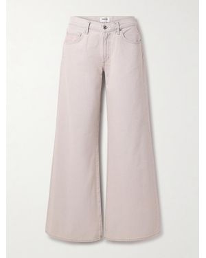 Agolde Clara Baggy Low-Rise Wide-Leg Jeans - Pink