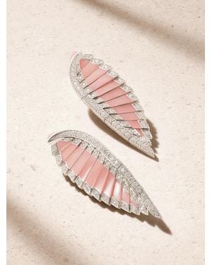 Garrard Couture Galah 18-Karat And Opal Earrings - Pink
