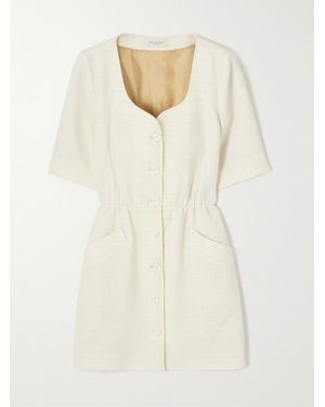 Giuliva Heritage The Vanessa Wool Bouclé-Tweed Mini Dress - Natural
