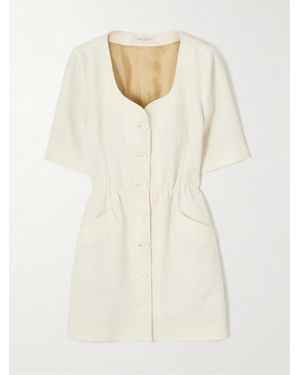 Giuliva Heritage Vanessa Minikleid Aus Bouclé-Tweed Aus Wolle - Natur