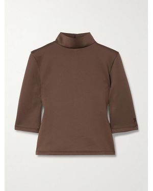 The Park Thea Pyratex Recycled-Jersey Top - Brown