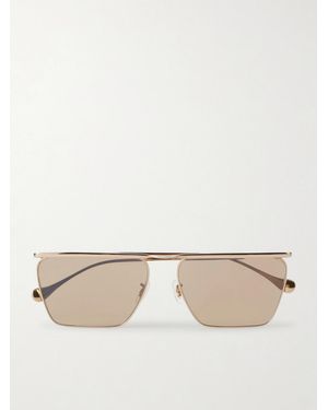 Oliver Peoples Jil Sander Aviator-Style-Toned Sunglasses - Natural