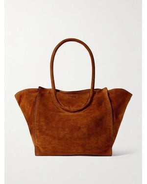 STAUD Maude Suede Tote - Brown