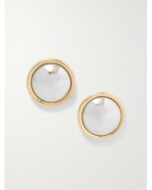 Jacquemus Boucles D'Oreilles En Métal Doré Et Argenté Les Pendants Rond - Métallisé