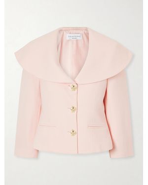 Violante Nessi Manuela Wool-Crepe Jacket - Pink