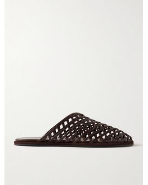 Neous Atik Leather Slippers - Brown