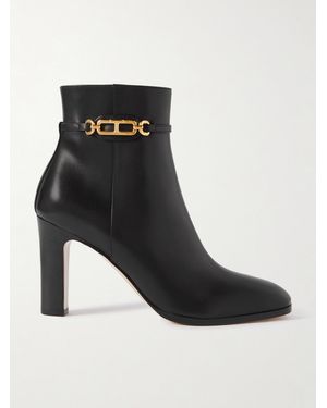 Tom Ford Embellished Patent-Leather Boots - Black