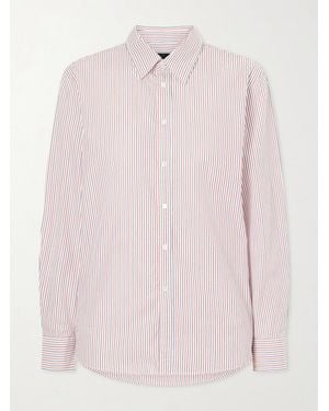 Nili Lotan Raphael Striped Cotton Shirt - Pink