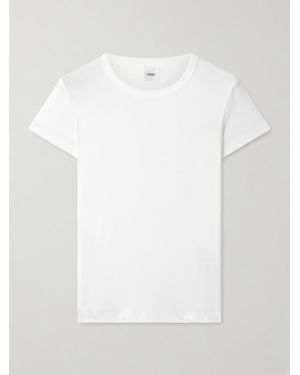 Leset Nando Ribbed Cotton-Jersey T-Shirt - White
