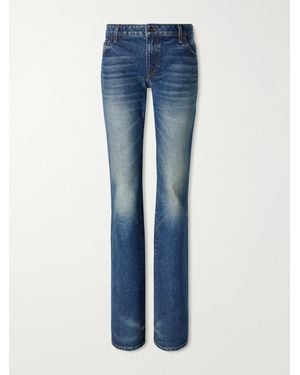 KHAITE Conforti Mid-Rise Straight-Leg Jeans - Blue