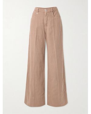 Brunello Cucinelli Mid-Rise Wide-Leg Jeans - Natural