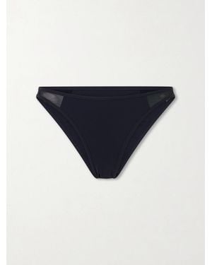 Kiki de Montparnasse Peep Show Mesh Bikini Briefs - Blue