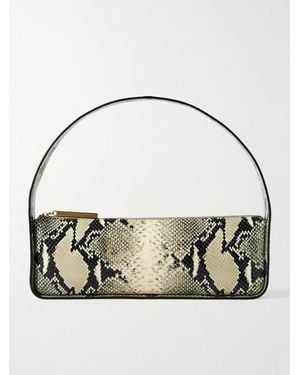 KHAITE Lori Schultertasche Aus Leder Mit Schlangeneffekt - Mettallic