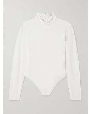 Stella McCartney Crepe De Chine Turtleneck Bodysuit - White