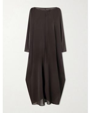 STAUD Nour Open-Back Chiffon Coverup - Black