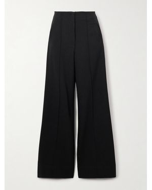 ANDRES OTALORA Latidos Twill Wide-Leg Trousers - Black