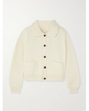 &Daughter Cardigan Aus Merinowolle - Natur