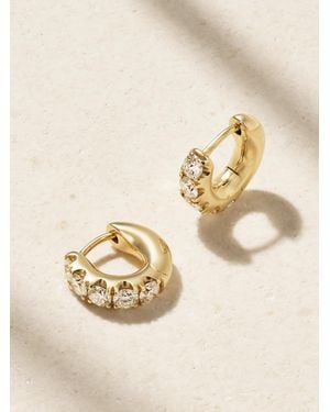 Roxanne First Super Duper 14-Karat Diamond Hoop Earrings - Natural