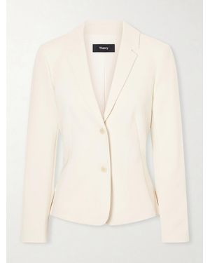 Theory Crepe Blazer - Natural