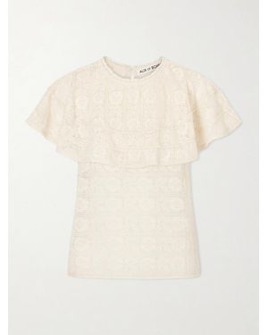Alix Of Bohemia Elsie Daisy Cotton-Lace Blouse - Natural