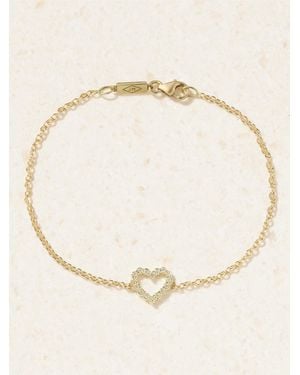Jennifer Meyer Open Heart Armband Aus 18 Karat Mit Diamanten - Natur