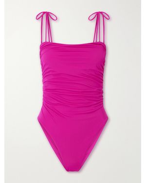 SARA CRISTINA Sand Ruched Swimsuit - Pink