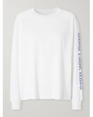 Aimé Leon Dore Alpine T-Shirt Aus Baumwoll-Jersey Mit Print - Weiß