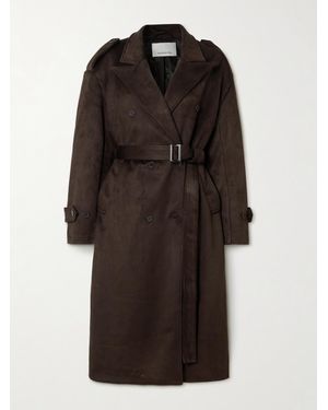 Frankie Shop Pembroke Gebürsteter Trenchcoat - Schwarz
