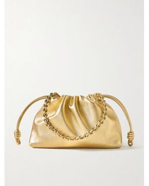 Loewe Flamenco Clutch Aus Metallic-Leder - Mettallic