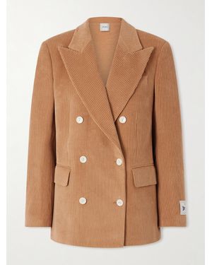 S.S.Daley Double-Breasted Cotton-Corduroy Blazer - Brown