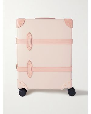Globe-Trotter Centenary Carry-On Hartschalenkoffer Mit Lederbesätzen - Pink