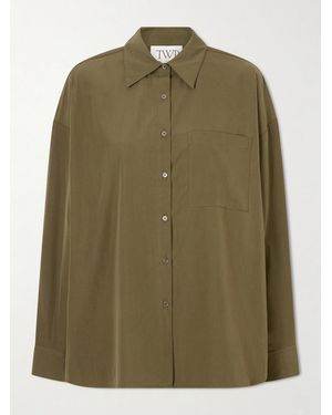 Twp Something Borrowed Cotton Shirt - Green