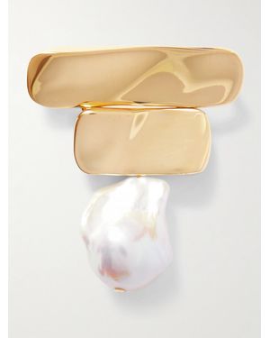 AGMES Ilona Armband Aus Recyceltem-Vermeil Mit Perlen - Weiß