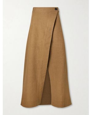 LeKasha Rayi Linen Maxi Skirt - Natural
