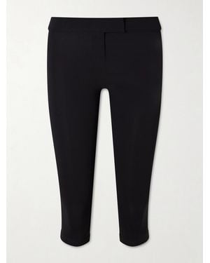 Magda Butrym Strech-Jersey Skinny Capri Trousers - Blue