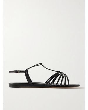 Le Monde Beryl Leather Sandals - Black