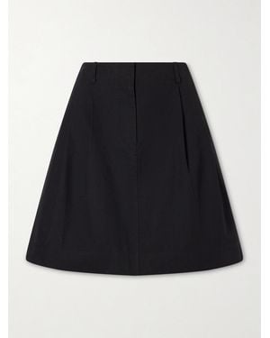 TOTEME Cotton And Lyocell-Blend Mini Skirt - Black