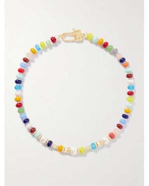 Joolz by Martha Calvo Lucinda-Plated, Pearl And Crystal Necklace - Multicolour