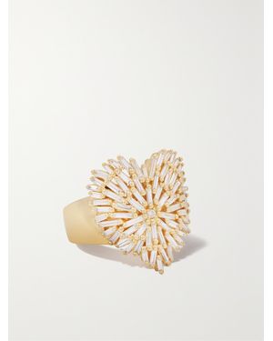 Suzanne Kalan Heart 18-Karat Diamond Ring - White