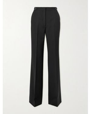 Gabriela Hearst Vesta Wool-Crepe Straight-Leg Trousers - Black