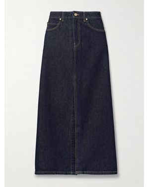 Ulla Johnson The Anais Denim Maxi Skirt - Blue