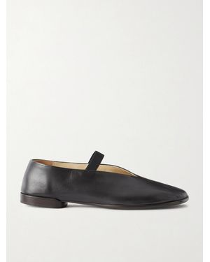Lemaire Glove Leather Ballet Flats - Black