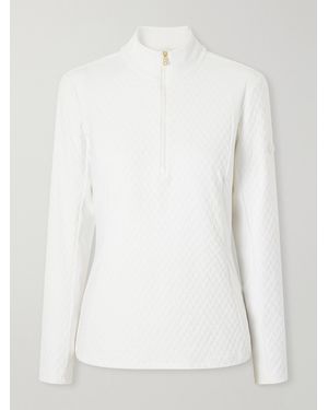 Bogner Claya Chevron Stretch-Knit Base Layer - White