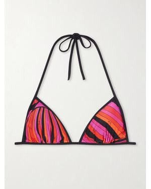 PUCCI Printed Bikini Top - Red