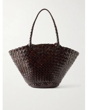 Dragon Diffusion Egola Woven Leather Tote - Black