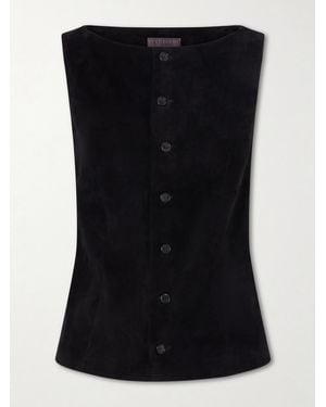 Stouls Mae Suede Vest - Black